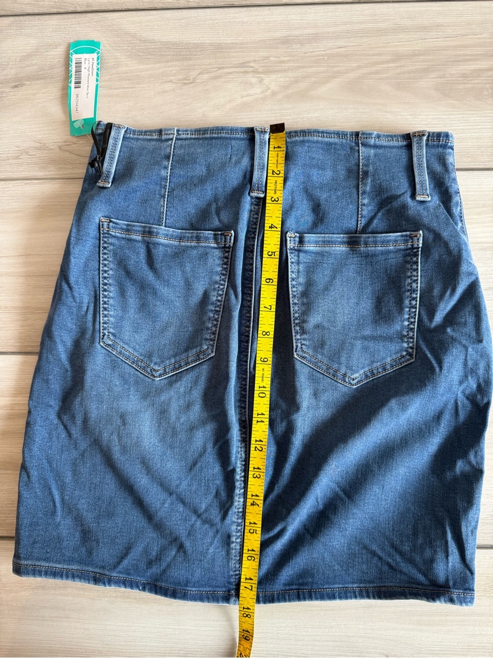 41 Hawthorn Lyric High Waisted Mini Skirt Blue Size 4 NWT STITCH FIX - Picture 8 of 11